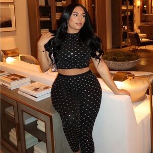 Alexander Wang Crystal Logo Set